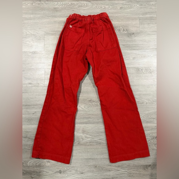 Big Bud Press Western Red High-Waisted Wide-Leg Pants XS - Picture 6 of 6